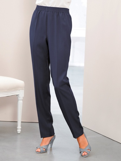 Pantalon femme vous mesurez + de 1,69 m - DAXON - Marine chiné