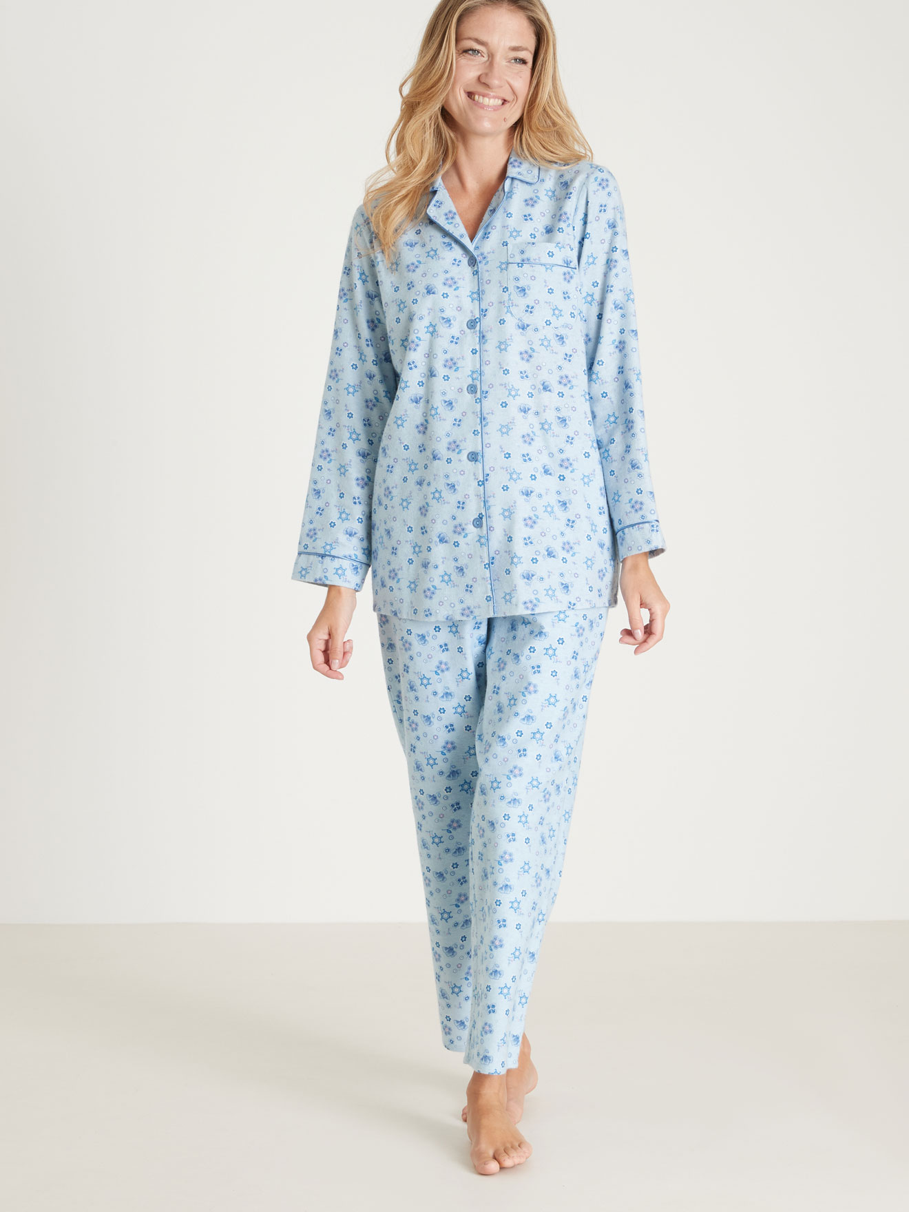 Pyjama femme épais en coton