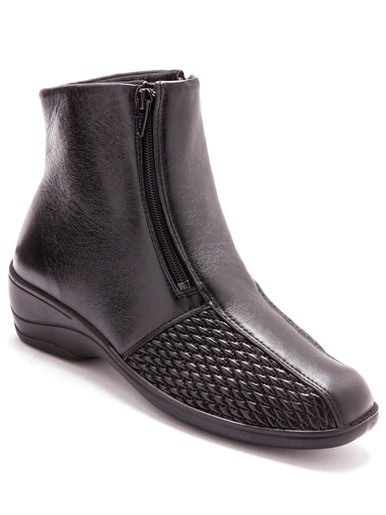 Boots pieds sensibles grande largeur - Pédiconfort - Noir