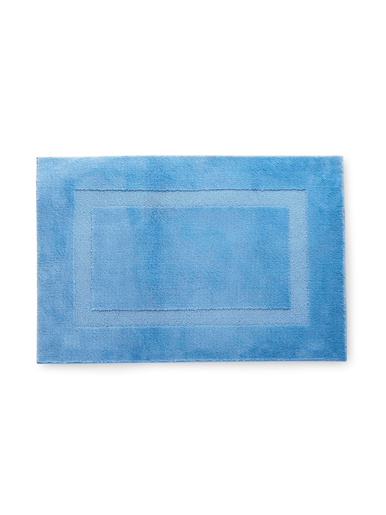 Tapis de salle de bain antidérapant - CARRE D AZUR - Bleu