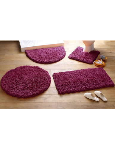 Tapis de bain Confort pur coton - BECQUET - Violet prune