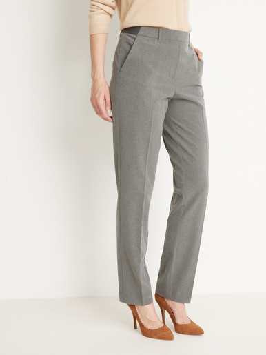 Pantalon entièrement élastiqué - Charmance - Chiné gris