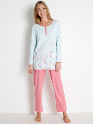 Pyjama fantaisie maille pur coton bio