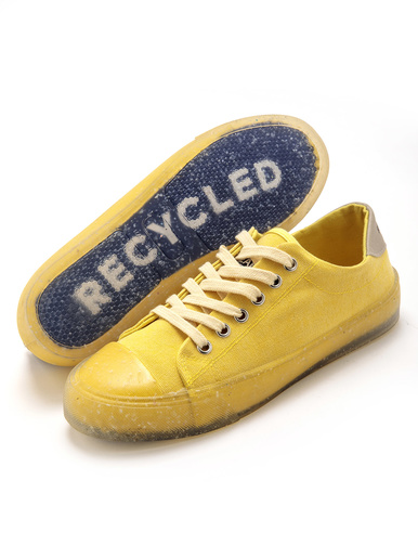 Baskets entièrement recyclées - Pédiconfort - Jaune