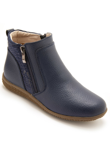 Boots double zip aérosemelle® amovible - Pédiconfort - Bleu