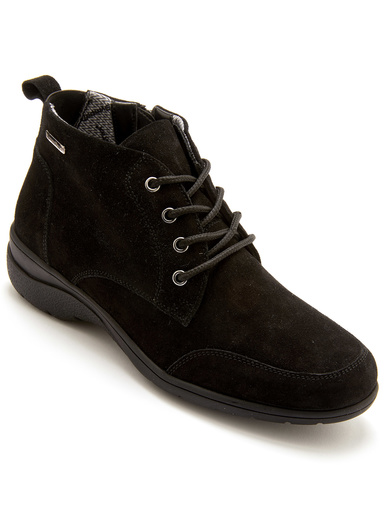 Boots imperméables zip et lacets - Pédiconfort - Noir