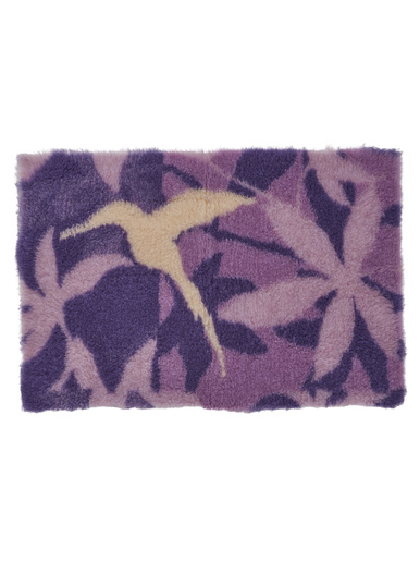 Tapis de bain colibri - CARRE D AZUR - Violet