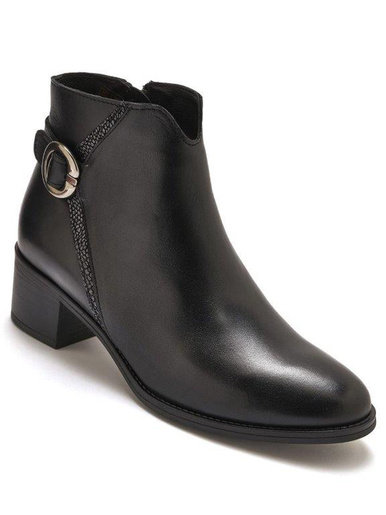 Boots à aérosemelle largeur confort - Pédiconfort - Noir