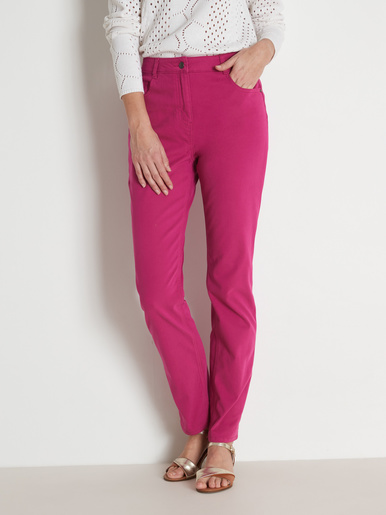 Pantalon 5 poches coupe droite - Kocoon - Fuchsia