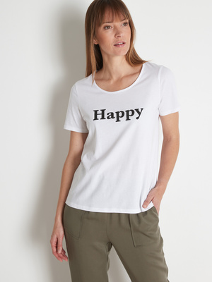 Tee-shirt pur coton happy