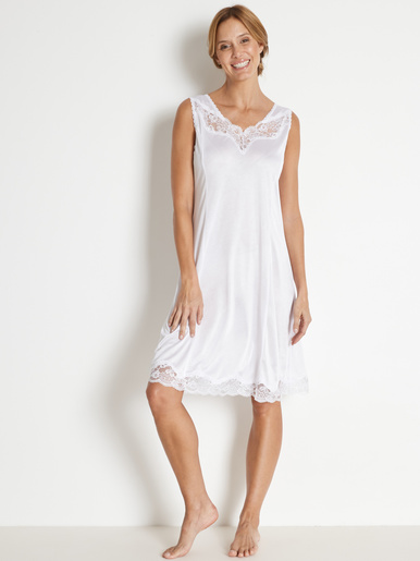 Fond de robe longueur 95cm - DAXON - Blanc