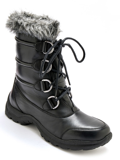 Boots doublées suédine - Pédiconfort - Noir