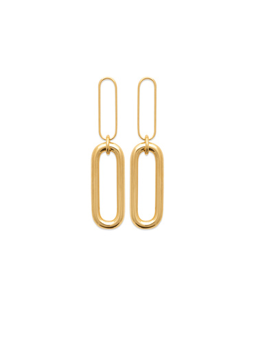 Boucles d'oreilles pendantes - Balsamik - Plaqué or