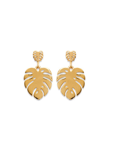 Boucles d'oreilles pendantes - Balsamik - Plaqué or