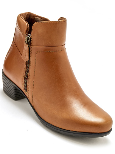 Boots à double zip avec aérosemelle® - Pédiconfort - Camel